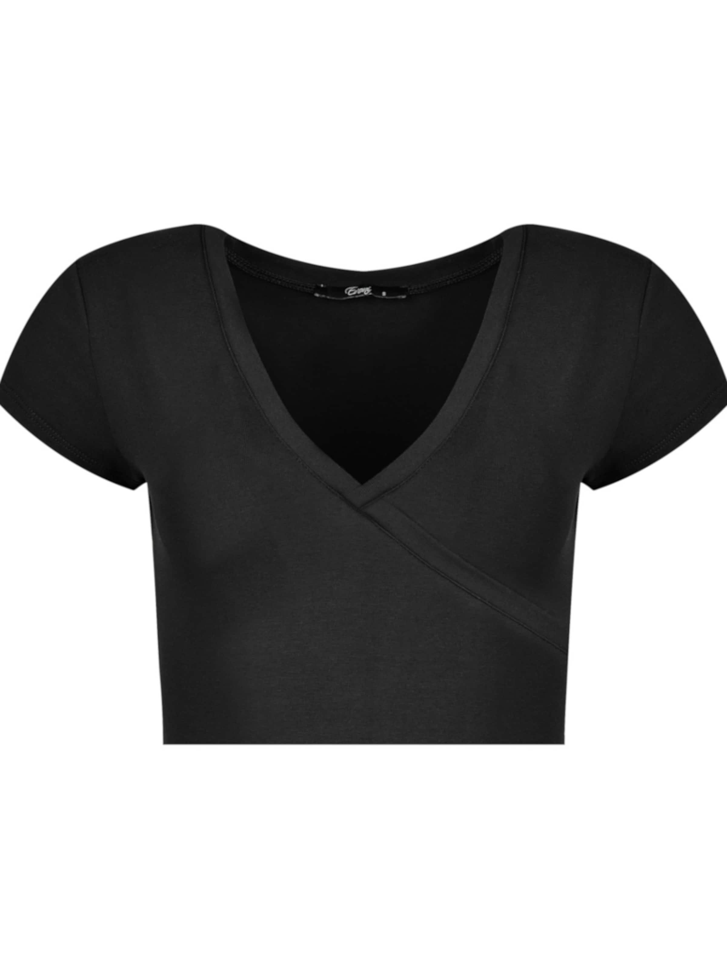 Evoni Top 'aus Baumwolle Bauchfrei' in Black, Item view
