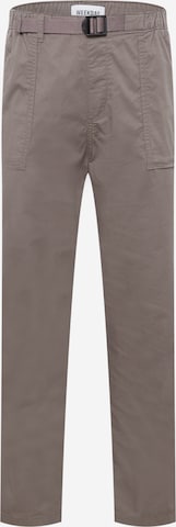 WEEKDAY Regular Trousers 'Gil' in Grey: front