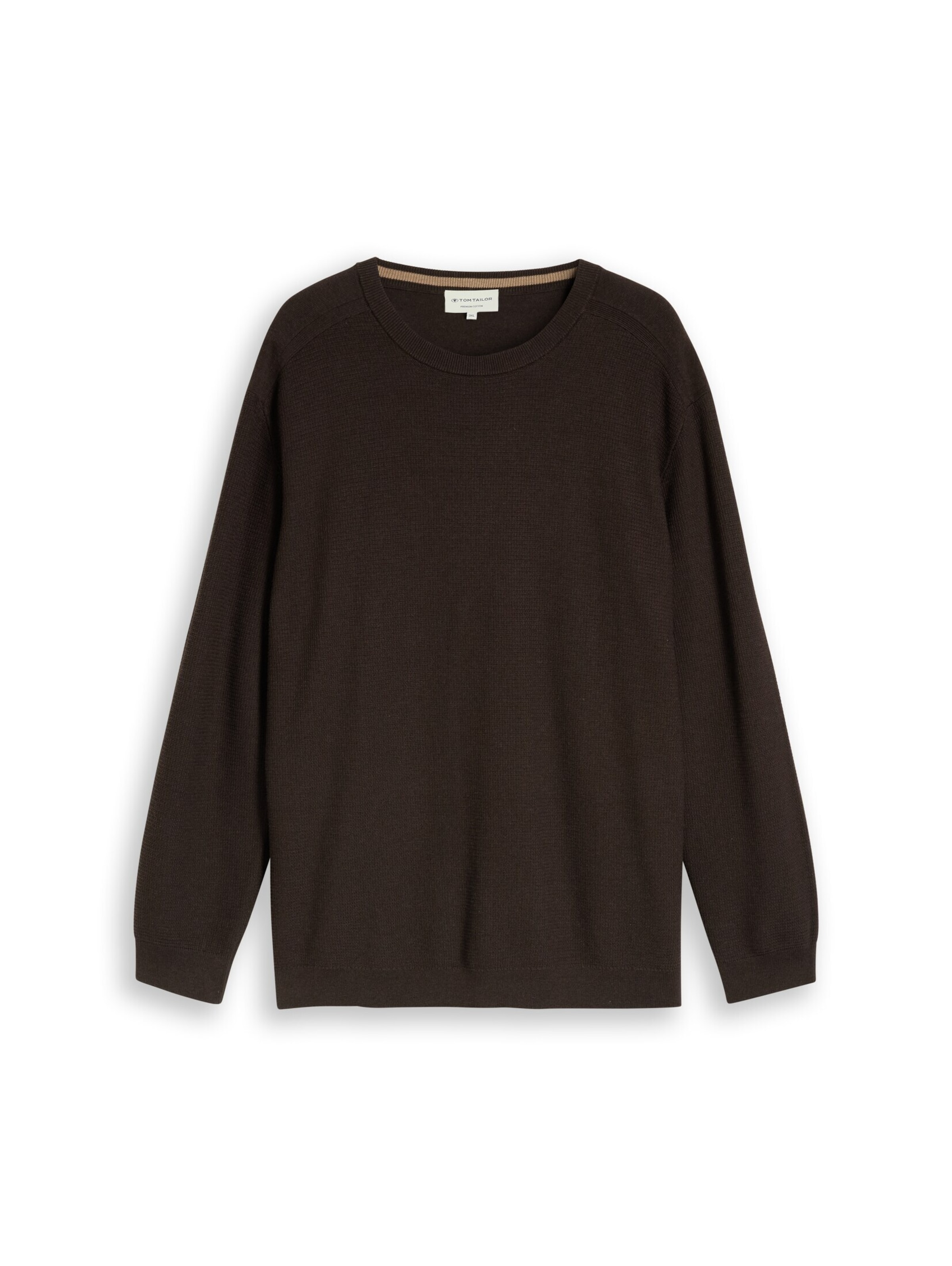 TOM TAILOR Men + Pullover in Braun: Vorderseite