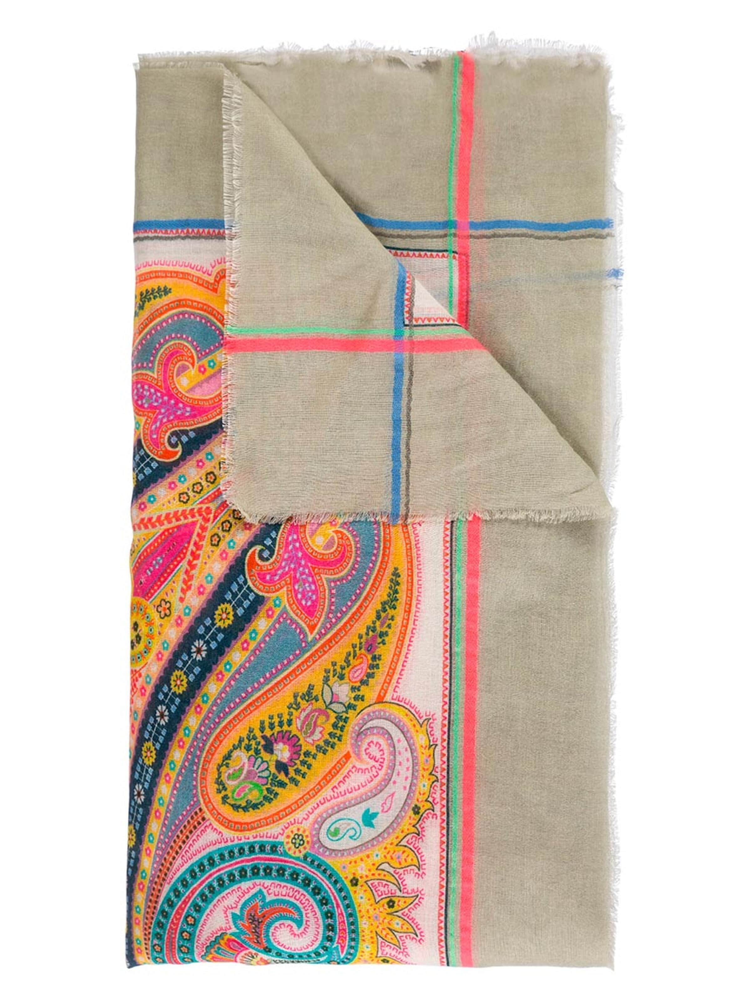 Passigatti Wrap 'Tuch mit Paisleymuster' in Beige