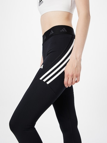 ADIDAS PERFORMANCE Skinny Παντελόνι φόρμας 'Techfit ' σε μαύρο