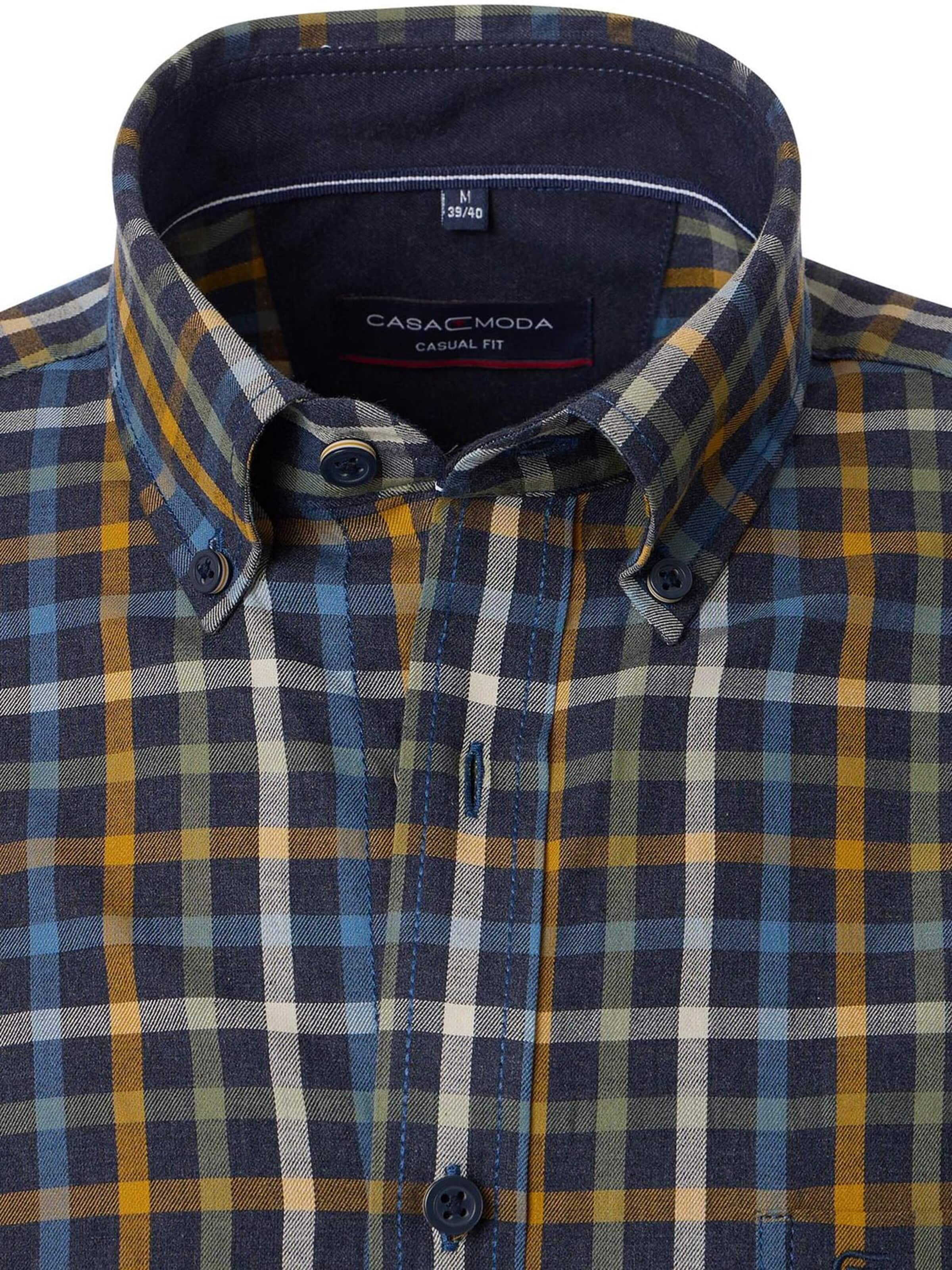 CASA MODA Regular fit Button Up Shirt in Blue