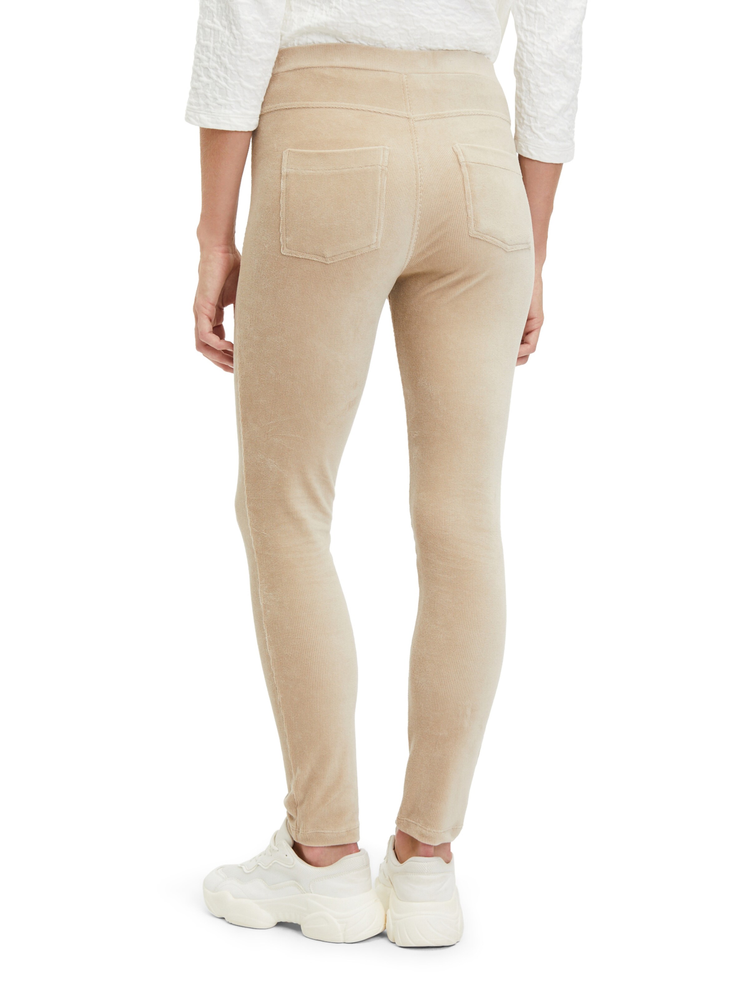 Skinny Pantaloni de la Cartoon pe bej