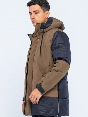 Ron Tomson Winter Coat in Blue