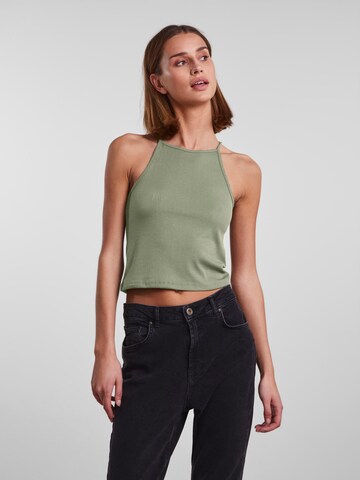 Top 'OSTINA' di PIECES in verde: frontale