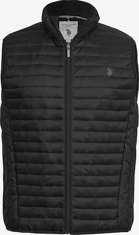 U.S. POLO ASSN. Vest 'Maks' in Black: front