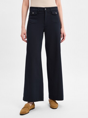 MAC Wide leg Jeans ' Dream Wide ' in Blauw: voorkant
