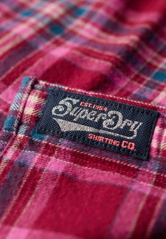 Superdry Blouse 'Lumberjack' in Roze