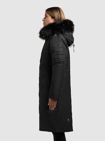 khujo Wintermantel 'Jilla' in Zwart