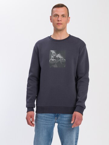 Cross Jeans Sweatshirt '25406' in Grau: predná strana