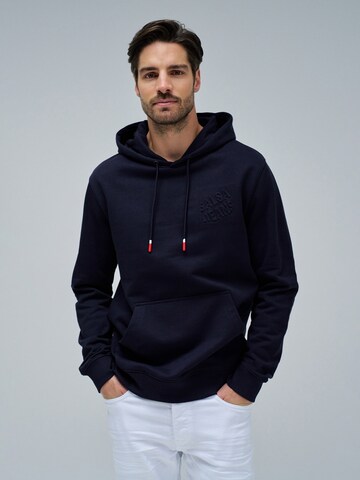 Salsa Jeans Sweatshirt in Blauw: voorkant