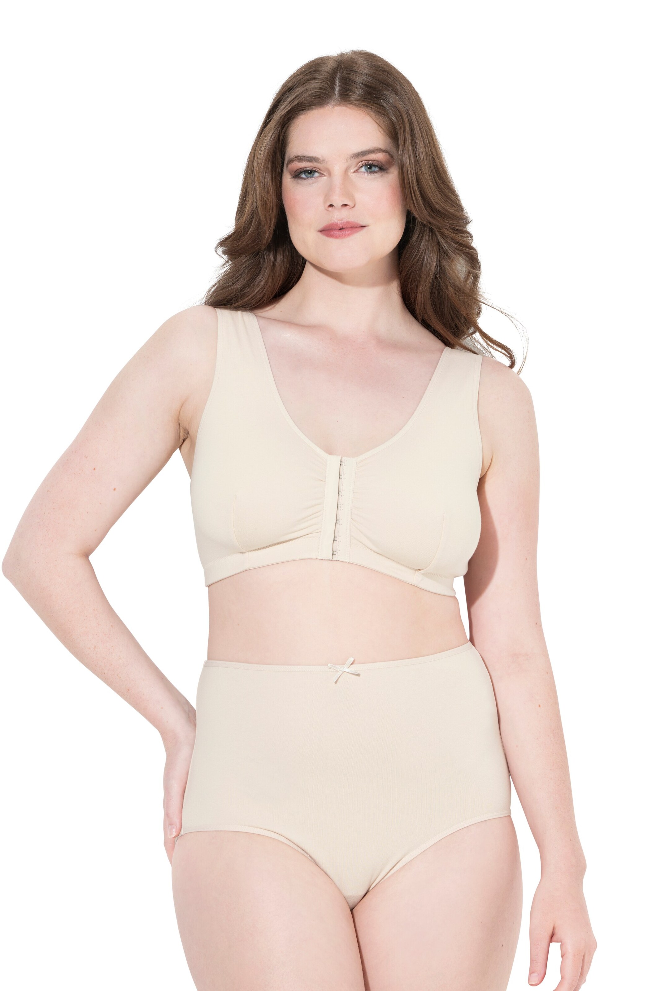 Ulla Popken Bustier BH in Beige: voorkant