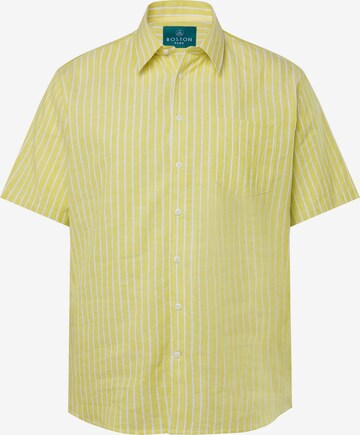 Fit confort Chemise Boston Park en jaune : devant