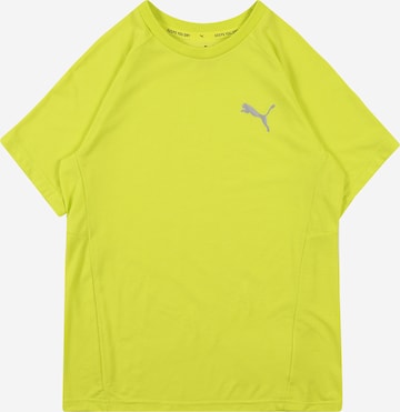 PUMA T-Shirt 'Evostripe' in Gelb: predná strana