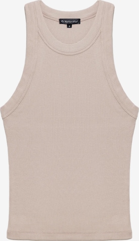 No Matter What Top in Beige: front