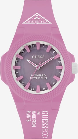 Montre à affichage analogique ' OUTSPOKEN ' GUESS en rose : devant