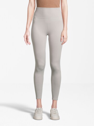 Skinny Leggings AÉROPOSTALE en gris : devant