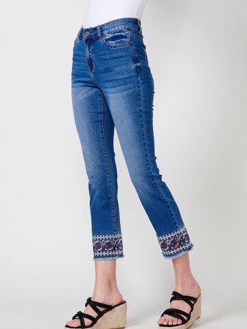 KOROSHI Regular Jeans in Blue: front