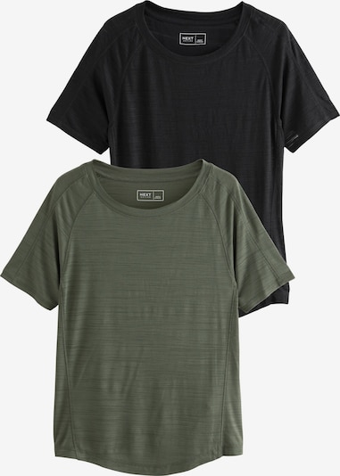 Sportiniai marškinėliai iš Next, spalva – alyvuogių spalva / juoda, Prekių apžvalga