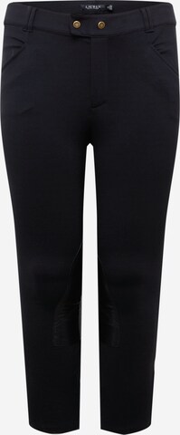 Lauren Ralph Lauren Plus - Skinny Pantalón 'AMALTHEA' en negro: frente