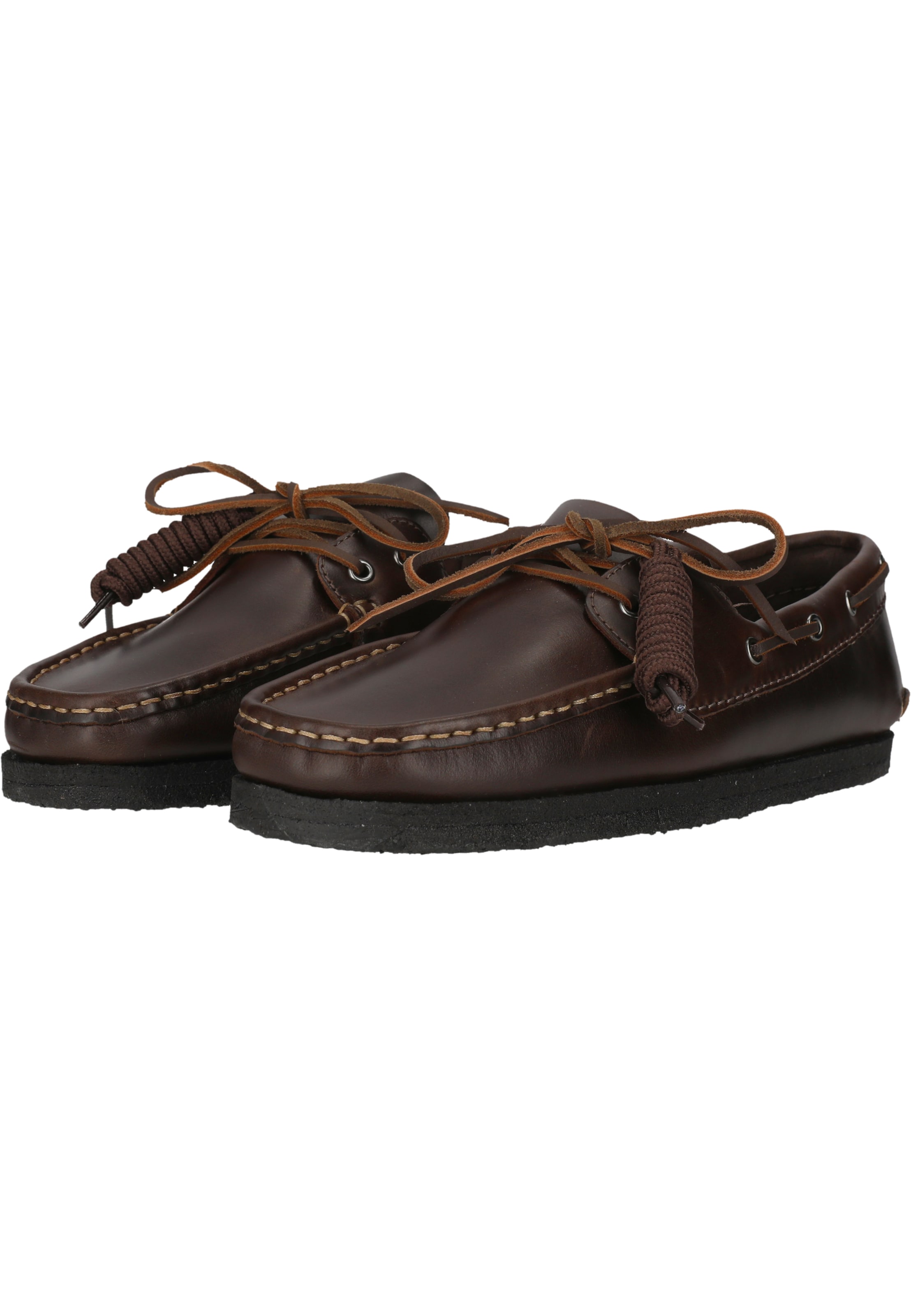 CLARKS Lace-up shoe 'Godney Boat' in Brown