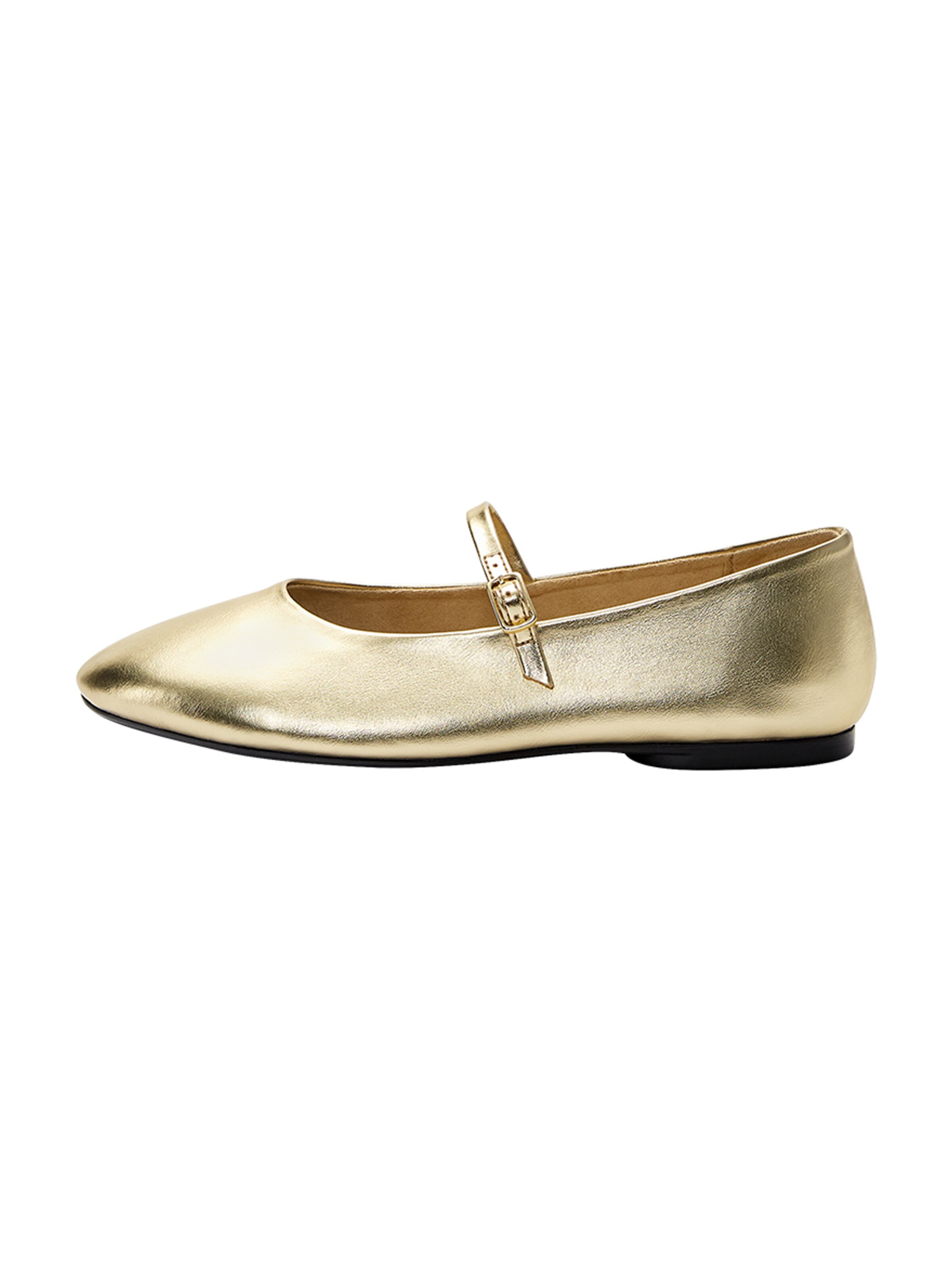 Pull&Bear Ballerina in Gold