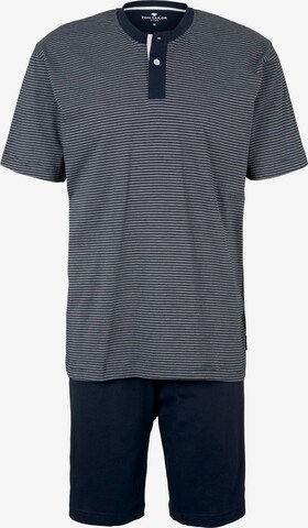 TOM TAILOR Pyjama in Blau: predná strana