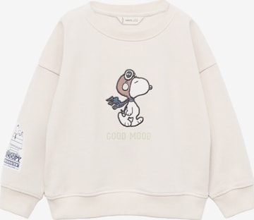 MANGO KIDS Collegepaita 'SNTRAVEL' värissä beige: etupuoli