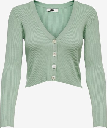 JDY Knit Cardigan 'Donnel' in Green: front