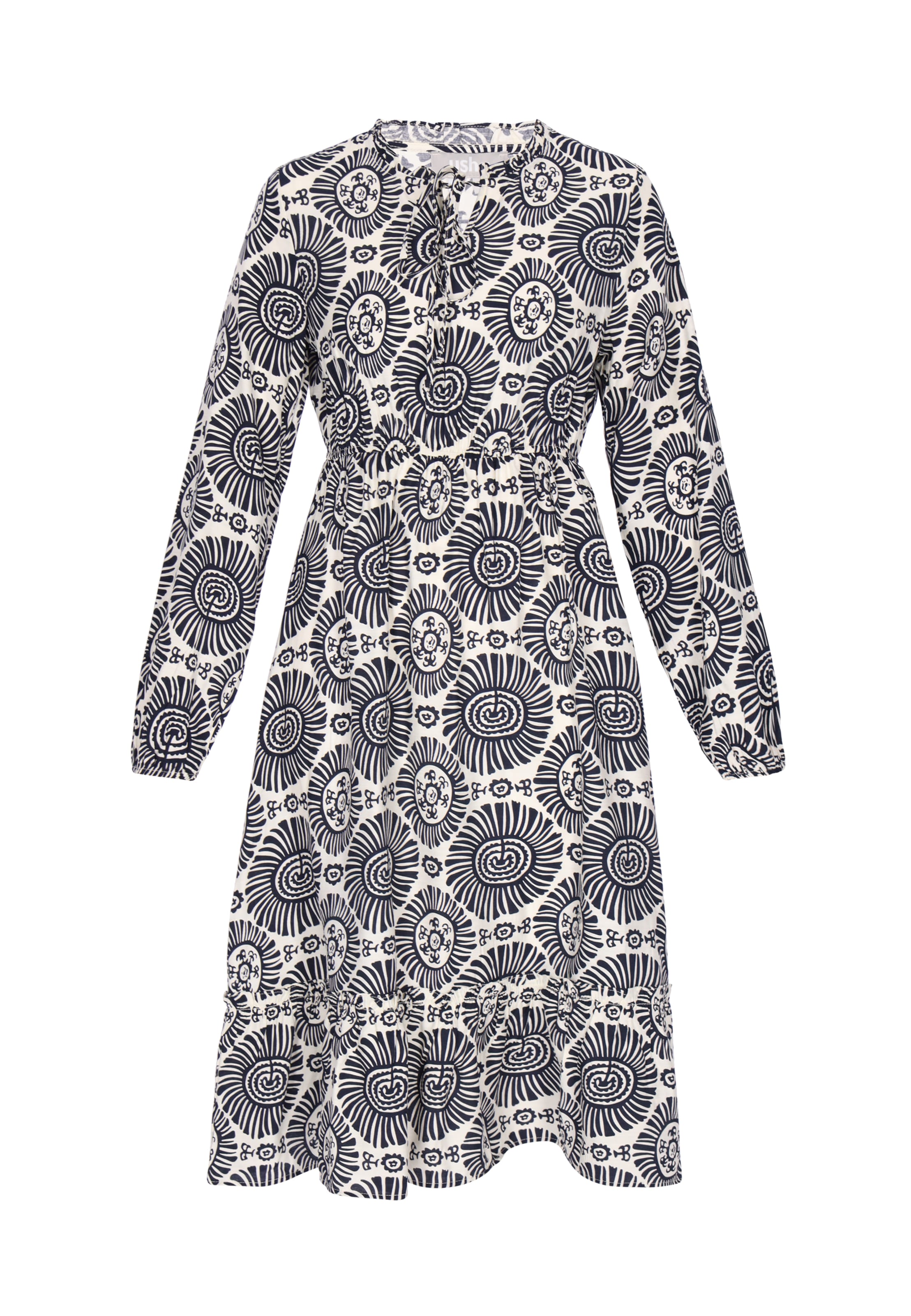 Usha Robe en noir / blanc, Vue avec produit