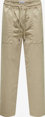Only & Sons Свободный крой Штаны 'ONSSINUS' в Бежевый: спереди