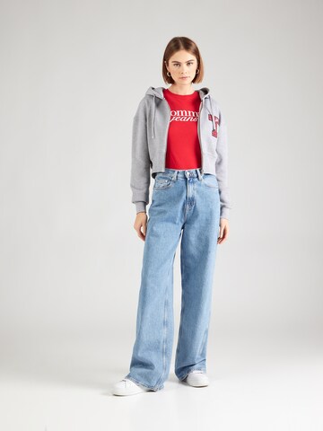 Tommy Jeans Tepláková bunda - Sivá