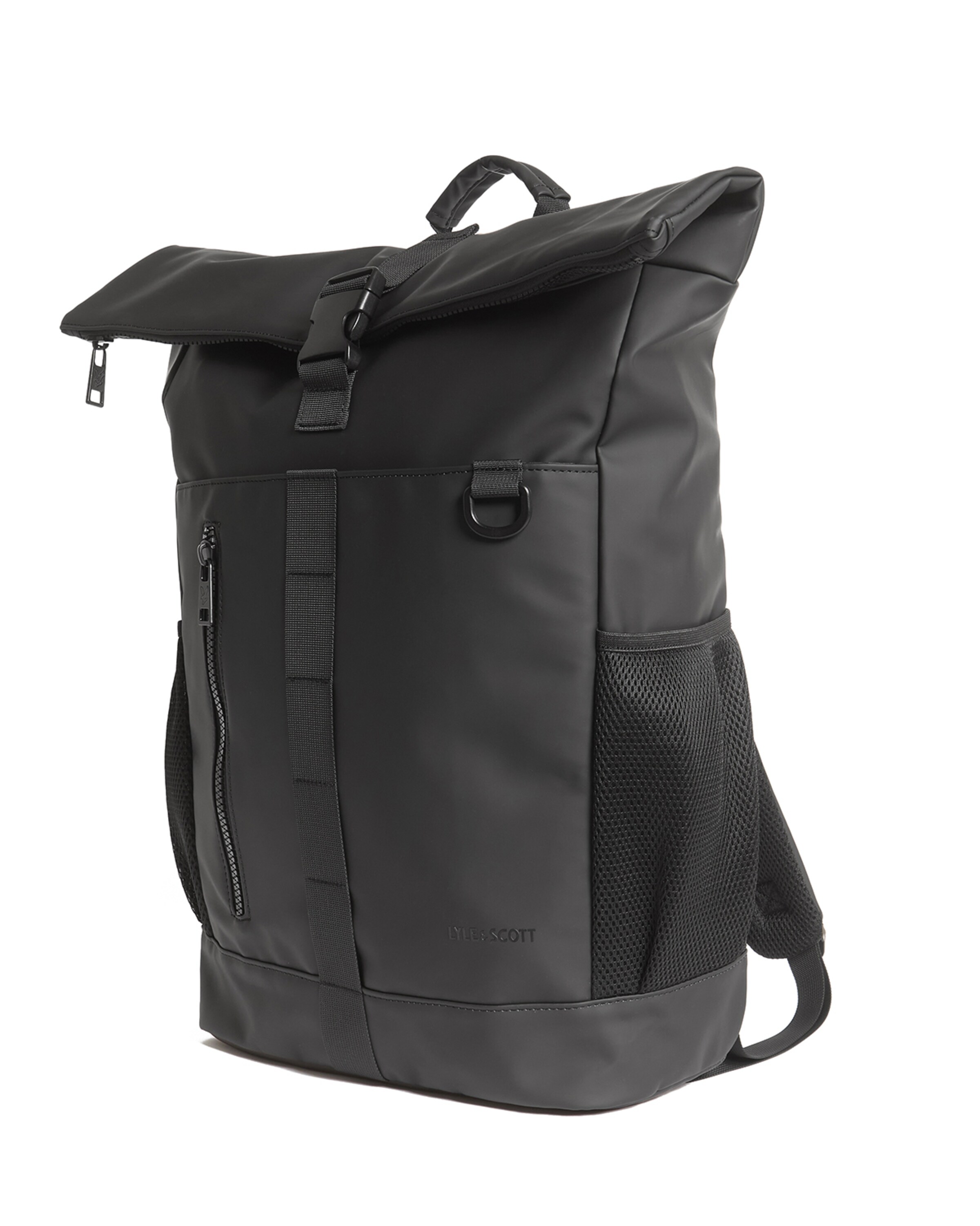 Lyle & Scott Backpack 'Weather Resistant' in Black: front