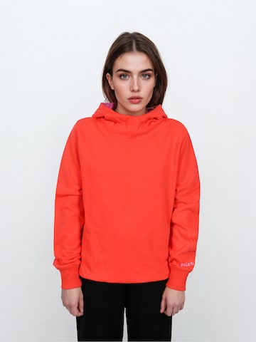 salzhaut Sweatshirt 'Veldomelt' in Oranje: voorkant