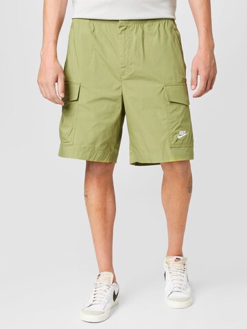 Nike Sportswear Loosefit Cargo nadrágok - zöld: elől