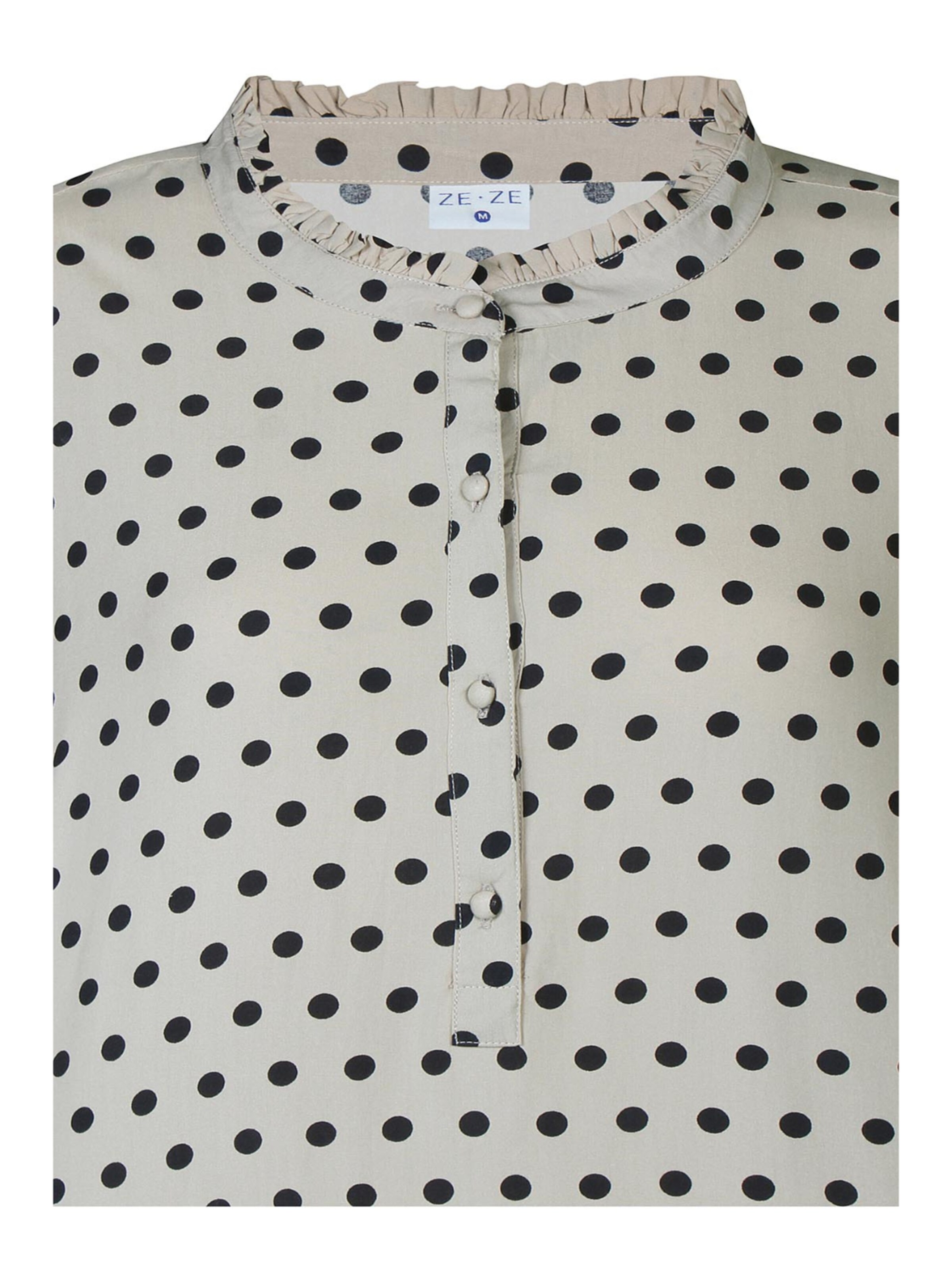 ze-ze Jurk 'Dottie 639' in Beige