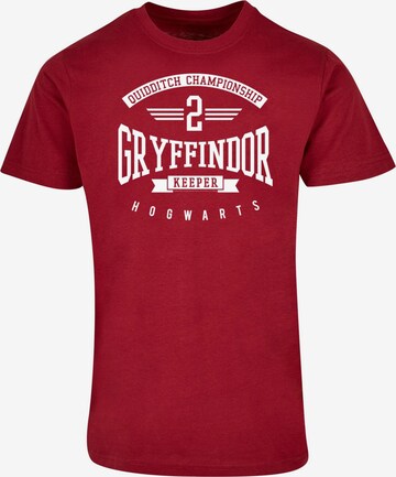 Maglietta 'Harry Potter - Gryffindor Keeper' di ABSOLUTE CULT in rosso: frontale