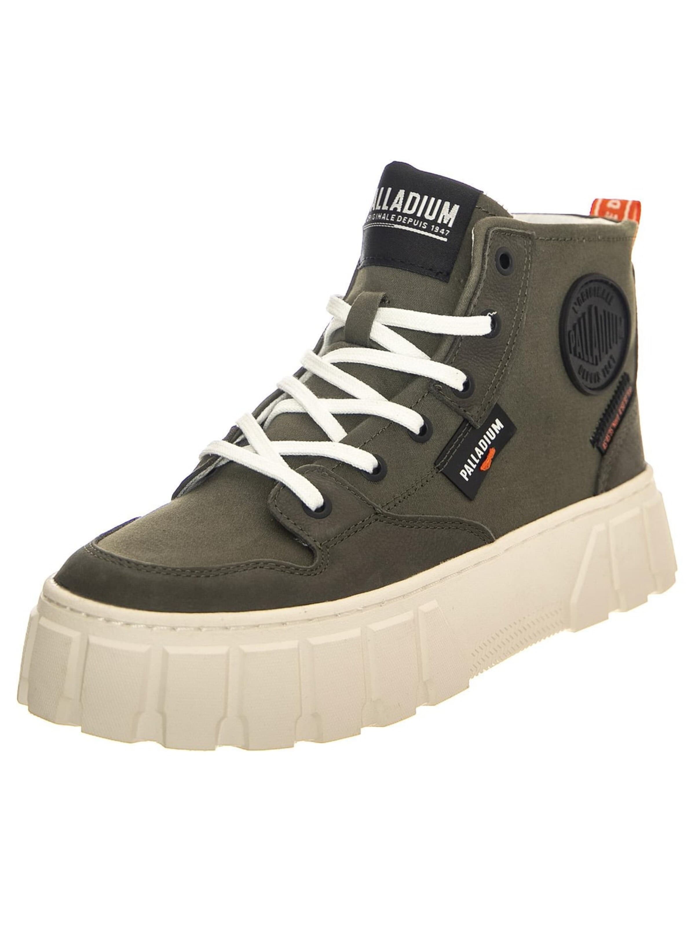 Palladium Sneakersy wysokie 'Pallatower Hi Olive Night' w kolorze zielony: przód