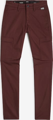 Pantalon cargo G-STAR en rouge : devant