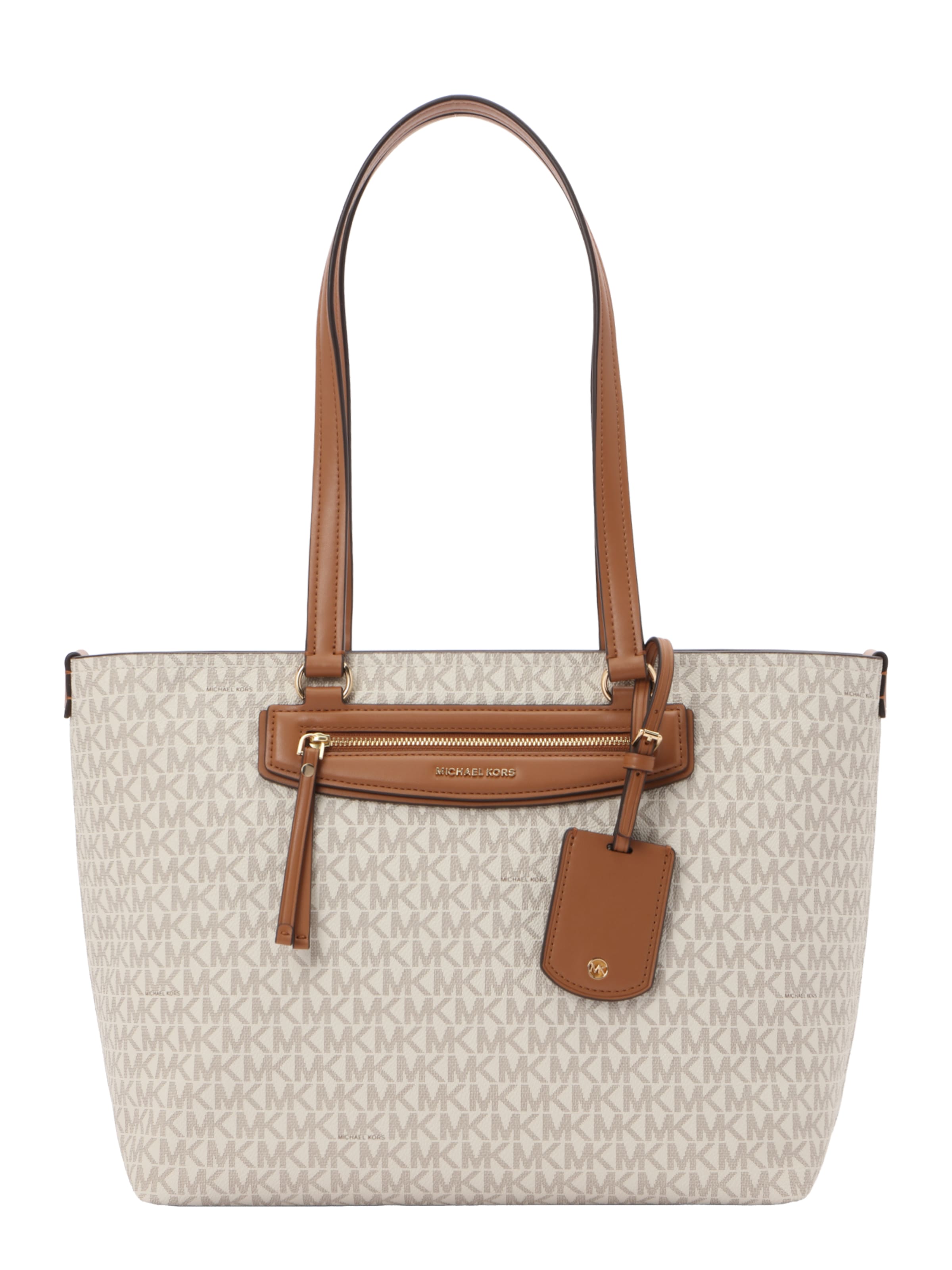Plase de cumpărături MICHAEL Michael Kors pe crem / alb kitt, Vizualizare produs
