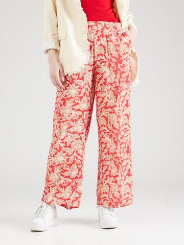 JDY Wide leg Broek 'CAMILLE' in Rood: voorkant