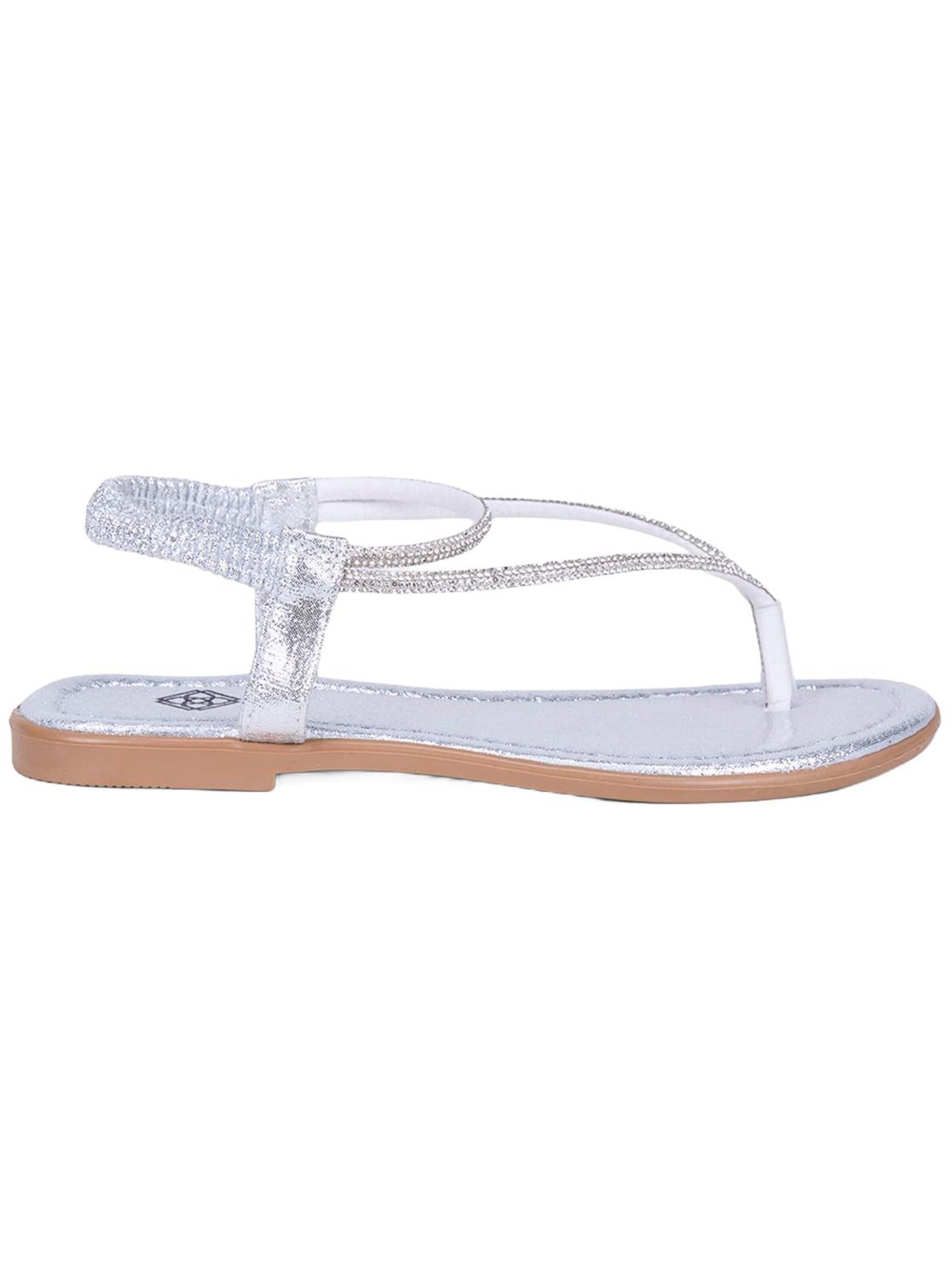 Desa - Sandalias de dedo 'Zehenstegsandalen' en plata