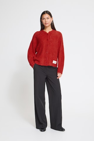 ICHI Strickjacke in Rot