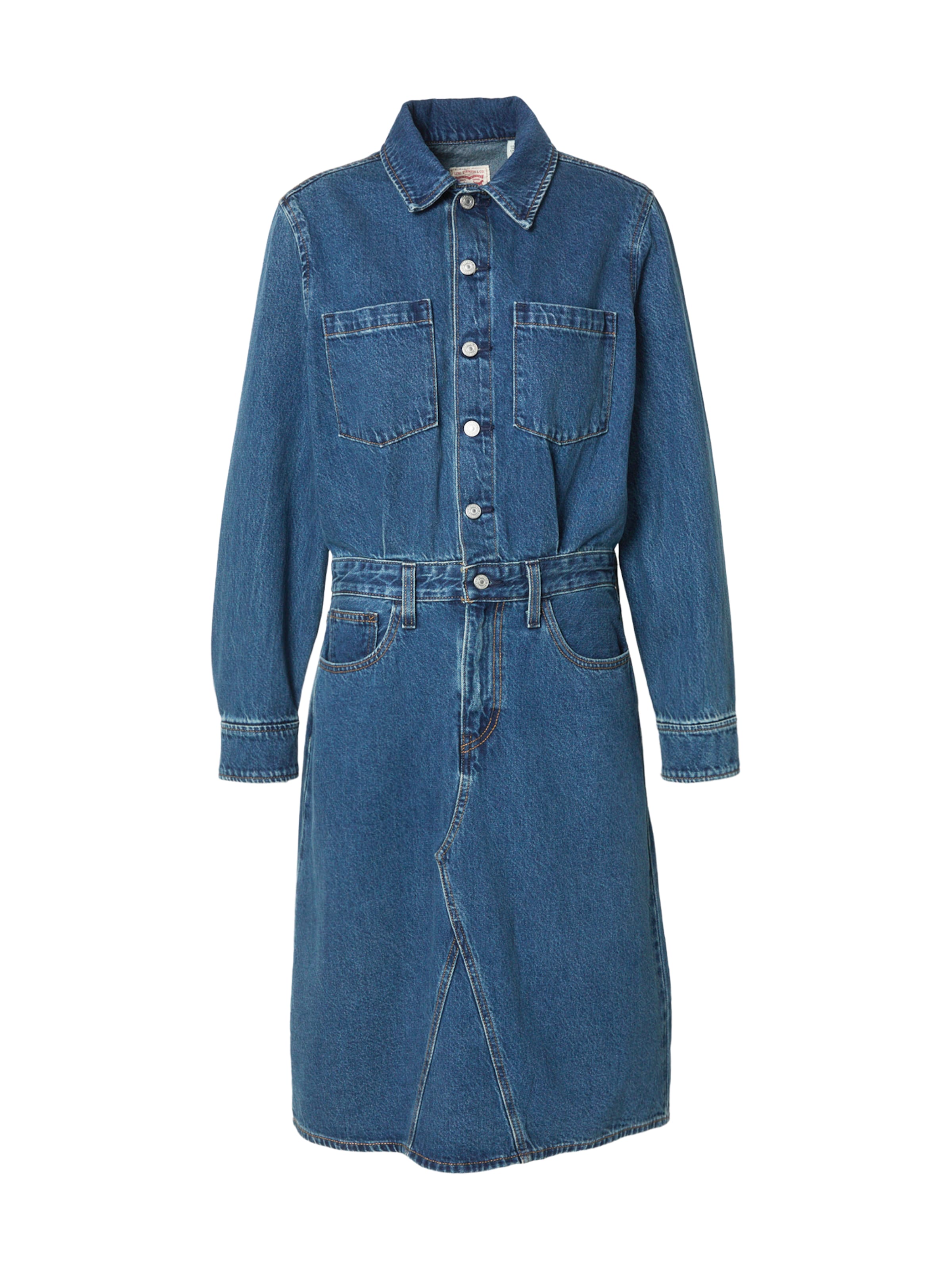 LEVI'S ® Blousejurk 'WESTERN' in 34 in de kleur Blauw denim, Productweergave