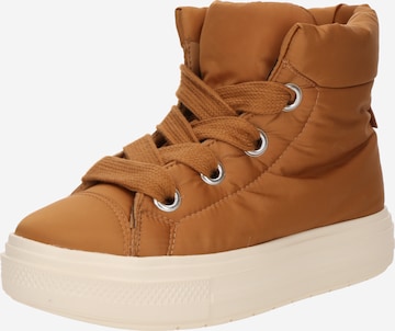 CONVERSEVisoke tenisice 'Chuck Taylor All Star' - smeđa boja: prednji dio