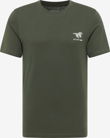MUSTANG T-Shirt 'Austin' in Grün: Vorderseite