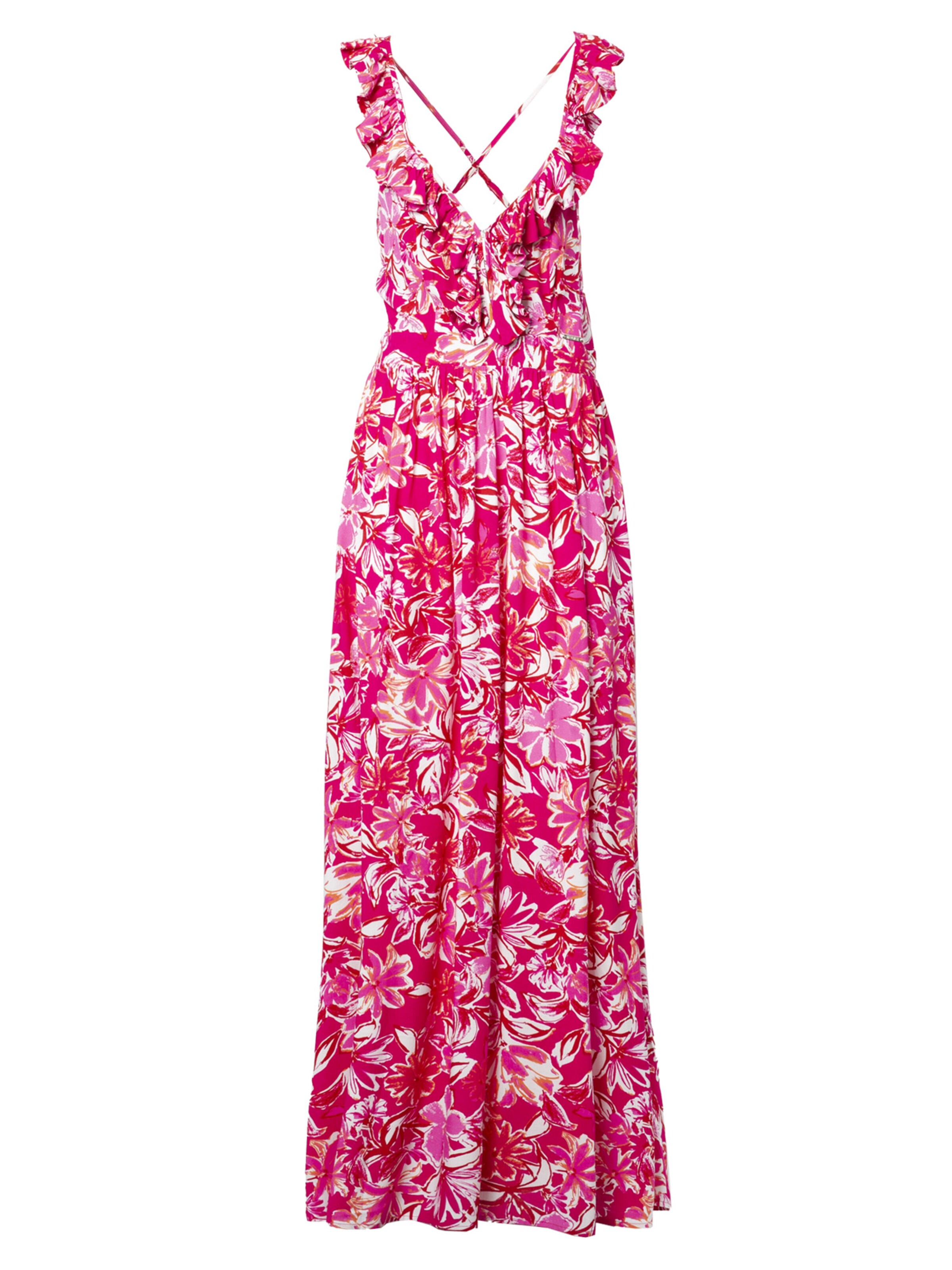 Influencer - Vestido em rosa: frente