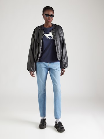 MUSTANG Koszulka 'LOA' w kolorze niebieski