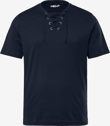Men Plus Shirt in Blue: front