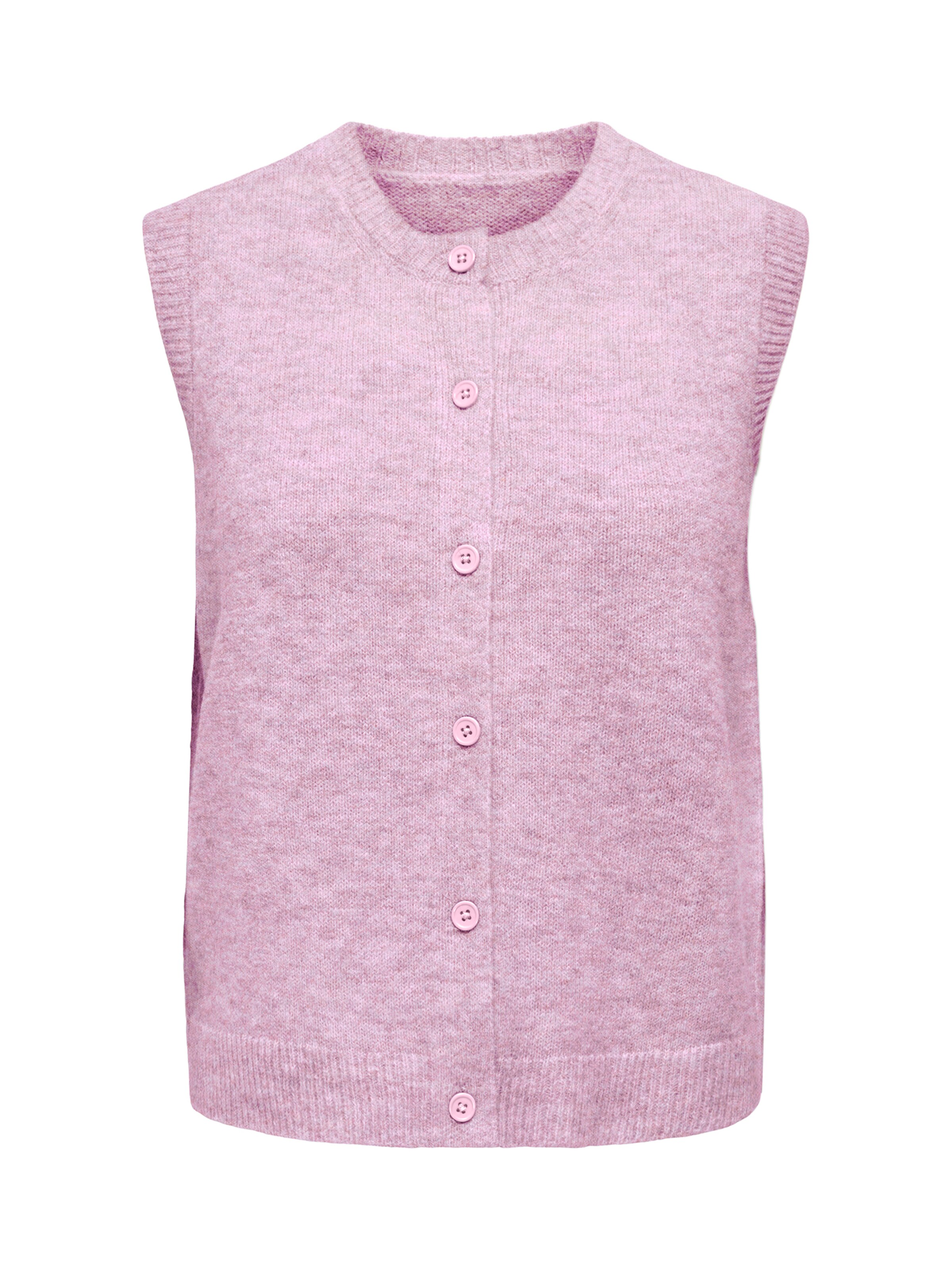 Cardigan 'ONLOLIVIA' ONLY en rose : devant